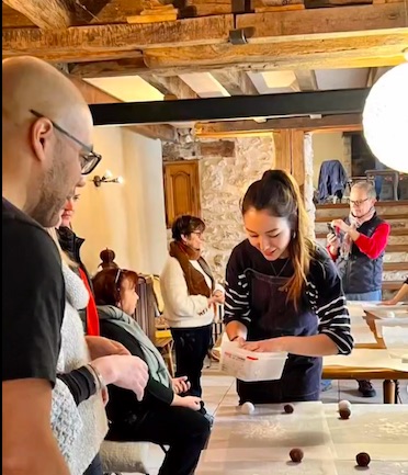 Emilie's workshop in France