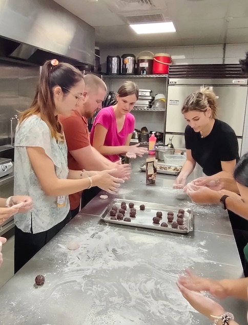 [Describe: e.g., 'Seasonal wagashi arranged on a ceramic plate']
